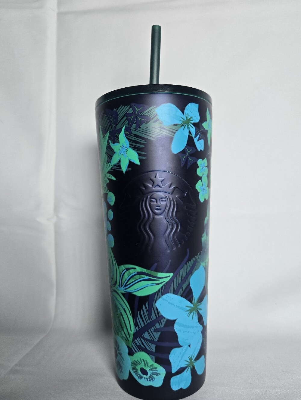 Starbucks 2022 Tropical Floral Stainless Steel Cold Cup Tumbler – 24 oz